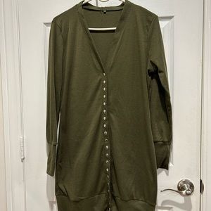 Green long shirt